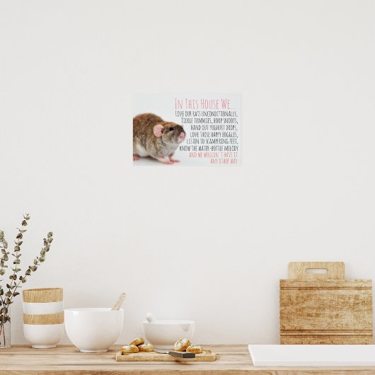 Rat Lover Poster (Keuken)