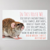 Rat Lover Poster (Voorkant)