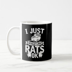 Rat Lover Rodent Funny Animal Pet Cute Rat Koffiemok