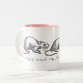 Rat Lovers Mug Tweekleurige Koffiemok (Voorkant links)