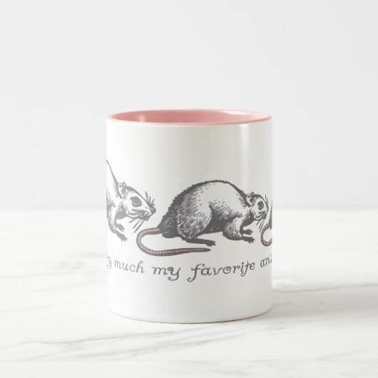 Rat Lovers Mug Tweekleurige Koffiemok (Center)