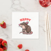 Rat maakt me gelukkige muismuis servet (Insitu)