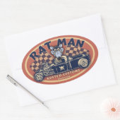 Rat Man II-ov Ovale Sticker (Envelop)