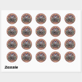 Rat Man Roadful Ronde Sticker (Vel)