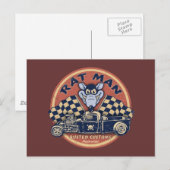 Rat Man Rusted Customs Briefkaart (Voorkant / Achterkant)