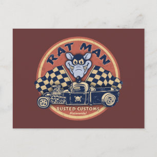 Rat Man Rusted Customs Briefkaart