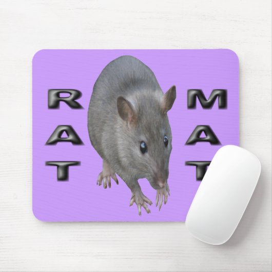 Rat Mat Mousepad Muismat (Met muis)