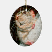 Rat Merry-kerstversiering Keramisch Ornament (Rechts)