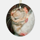 Rat Merry-kerstversiering Keramisch Ornament (Links)
