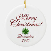 Rat Merry-kerstversiering Keramisch Ornament (Achterkant)