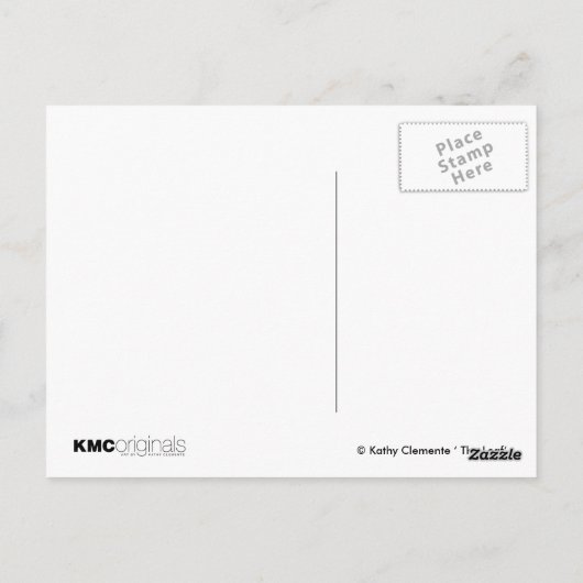 Rat met Briefkaart van Herfst met leder (Achterkant)