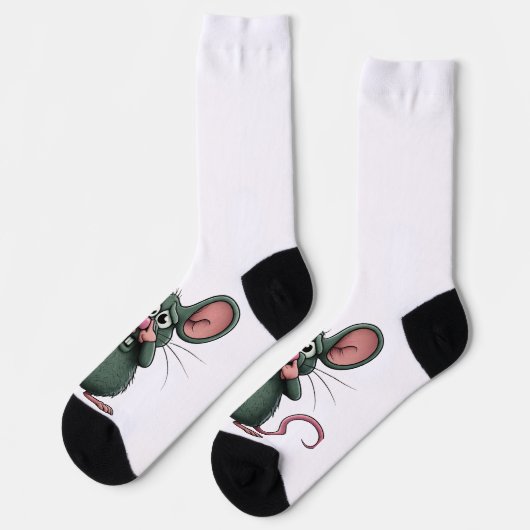 Rat met Close Nose Crew Sokken (Links)