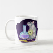 Rat met een toverdrank. Sterrenhemel. D20 Koffiemok (Links)