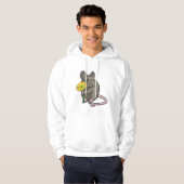 Rat met gele ventilator hoodie (Voorkant volledig)