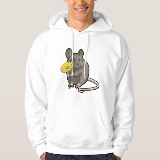 Rat met gele ventilator hoodie (Voorkant)