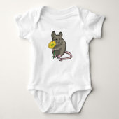 Rat met gele ventilator romper (Voorkant)