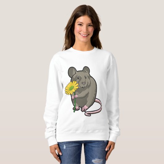 Rat met gele ventilator trui (Voorkant volledig)