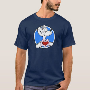 Rat met hart t-shirt
