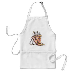 Rat met Pizza Apron Standaard Schort