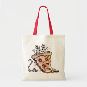 Rat met Pizza Bag Tote Bag