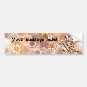 Rat met Pizza Bumpersticker