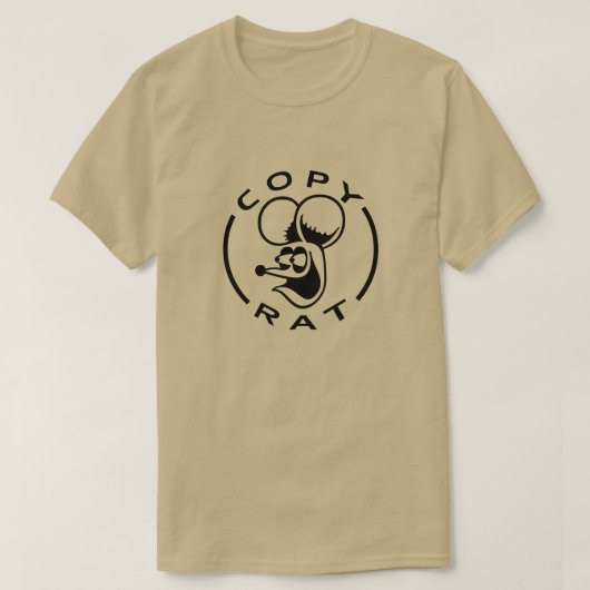 Rat met tekst Kopieer Rat T-shirt (Design voorkant)