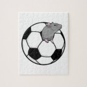 Rat met Voetbal Legpuzzel (Verticaal)