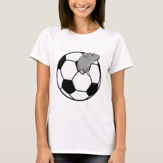 Rat met Voetbal T-shirt (Voorkant)