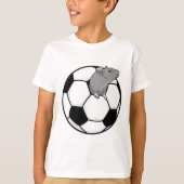 Rat met Voetbal T-shirt (Voorkant)
