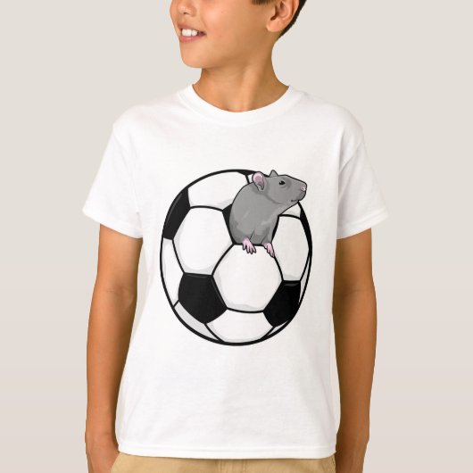 Rat met Voetbal T-shirt (Voorkant)