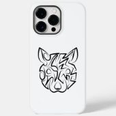 Rat met zwarte en witte tribale Case-Mate iPhone case (Achterkant)