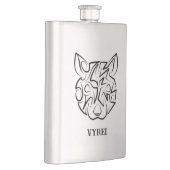 Rat met zwarte en witte tribale flacon (Rechts)