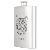 Rat met zwarte en witte tribale flacon (Links)