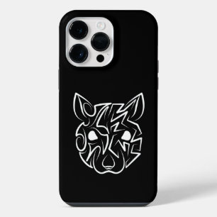 Rat met zwarte en witte tribale iPhone 14 pro max hoesje