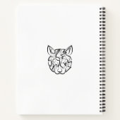 Rat met zwarte en witte tribale notitieboek (Achterkant)