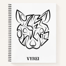 Rat met zwarte en witte tribale