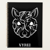 Rat met zwarte en witte tribale planner (Voorkant)