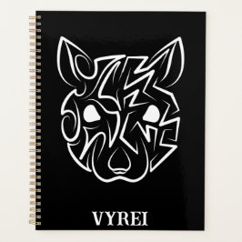 Rat met zwarte en witte tribale planner