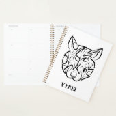 Rat met zwarte en witte tribale planner (Display)