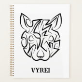 Rat met zwarte en witte tribale planner (Voorkant)