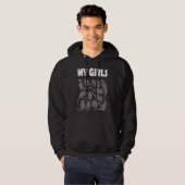 Rat Mice Rat Mouse  My Girls  Funny Rat Hoodie (Voorkant volledig)