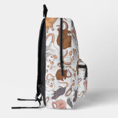 Rat Mischief op bewerkbare achtergrond Bedrukte Rugzak (Links)