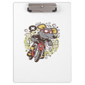 Rat Motocross Rider Klembord (Voorkant)