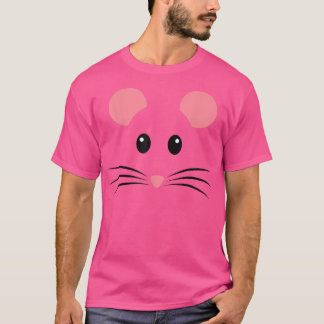 Rat Mouse Face Costume Funny Halloween T-shirt