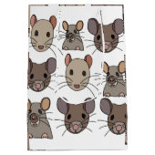 Rat Muis Muizen Dierenfeestje Medium Cadeauzakje (Achterkant)