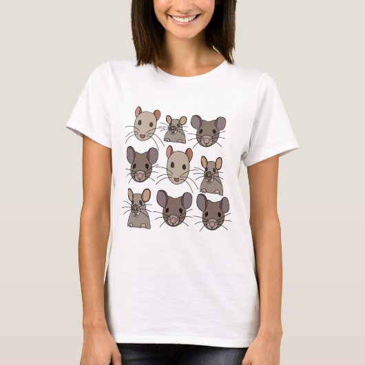 Rat Muis Muizen T-shirt (Voorkant)