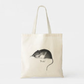 rat muis retro stijlvol chic tote bag (Achterkant)