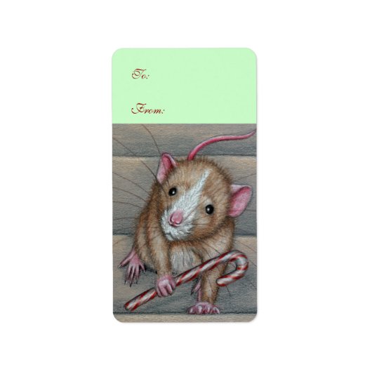 Rat naar van label met cadeau-Label (Voorkant)