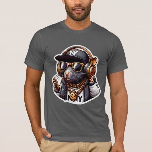 RAT-NYC-STIJL T-SHIRT (Voorkant)