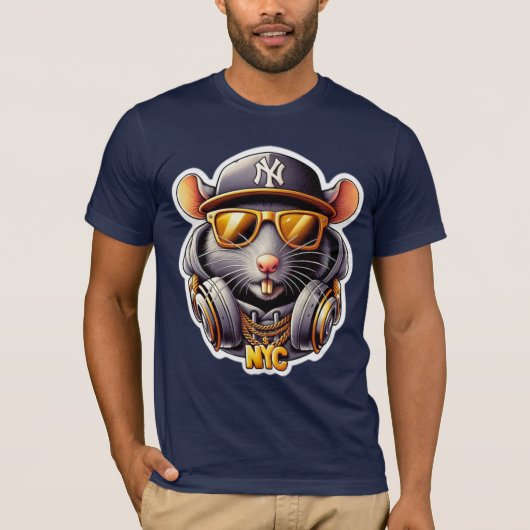 RAT-NYC URBAN STYLE 2 T-SHIRT (Voorkant)